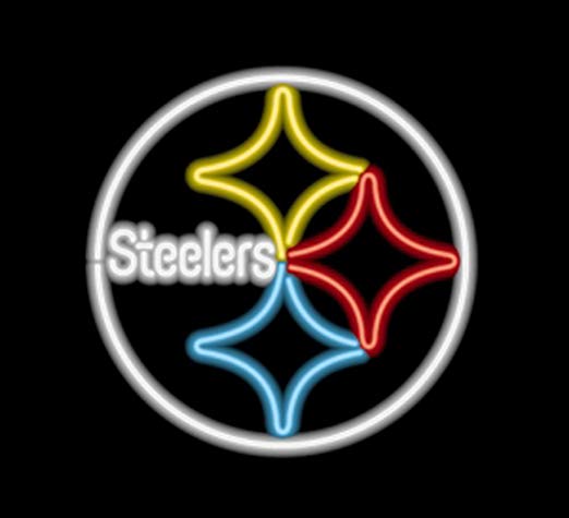 NFL Steelers Logo - Pittsburgh Steelers NFL Logo Commercial Grade Neon Pub Sign ...