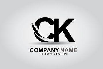 Name Black Letters Logo - Ck photos, royalty-free images, graphics, vectors & videos | Adobe Stock