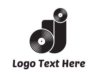 Name Black Letters Logo - DJ Logos | DJ Logo Design Maker | BrandCrowd