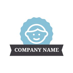 Blue Baby Logo - Free Baby Logo Designs. DesignEvo Logo Maker