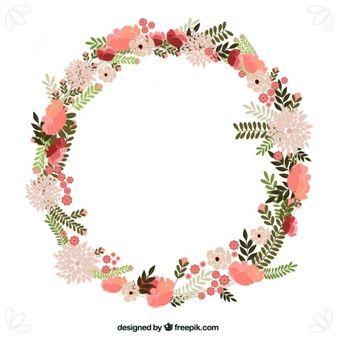 Blank Floral Logo - Wreath Vectors, Photo and PSD files