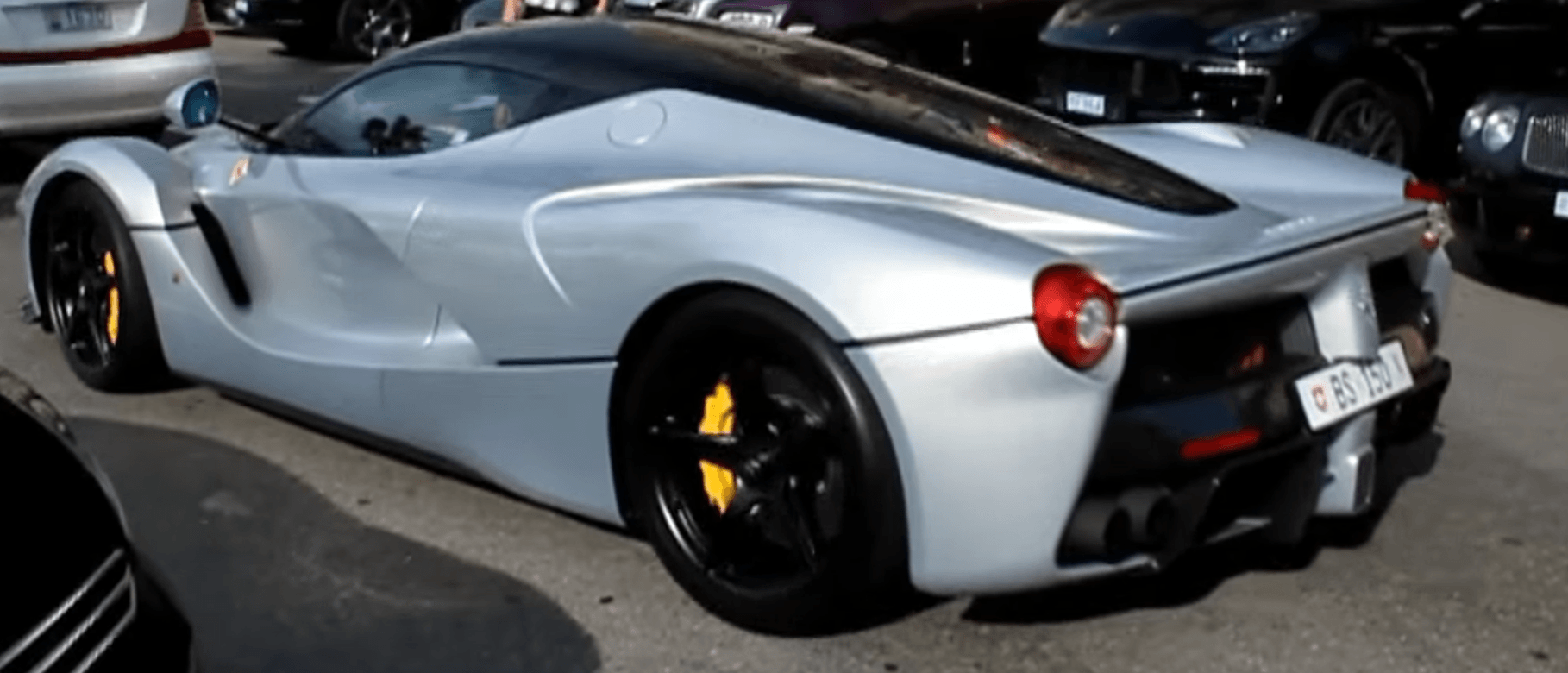 Silver Blue Car Logo - Swiss LaFerrari Colour Silver with blue effect