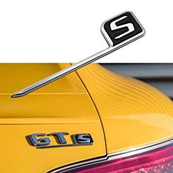 AMG GT Logo - 1x 3D Chrome S Logo Car Rear Trunk Lid Emblem Sticker For Mercedes