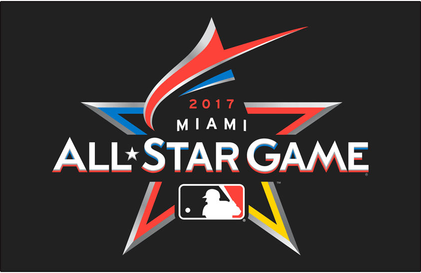 Red White Blue Game Logo - MLB All Star Game Primary Dark Logo League Baseball MLB