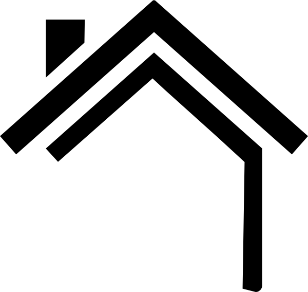 Black House Logo - Free house logo black and white library