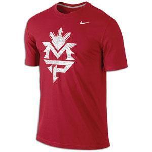Red MP Logo - Nike MP Logo S S T Shirt Gym Red