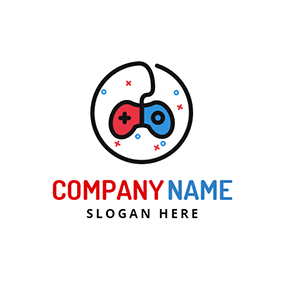 Red White Blue Game Logo - Free YouTube Channel Logo Designs. DesignEvo Logo Maker