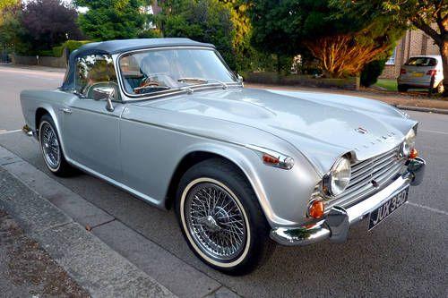 Silver Blue Car Logo - 1966 TR4A Silver with blue hood - superb example SOLD | Car And Classic