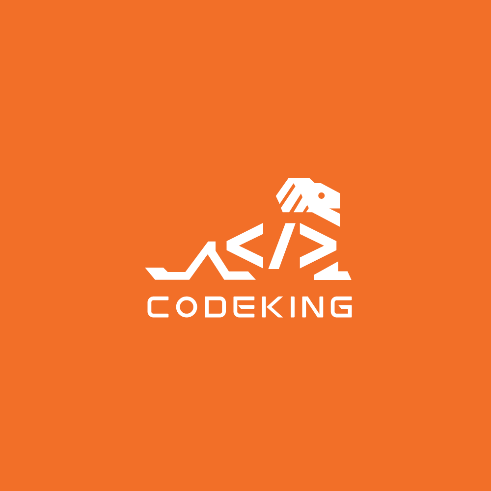 Coder Logo - For Sale—Code King Lion Script Logo | Logo Cowboy
