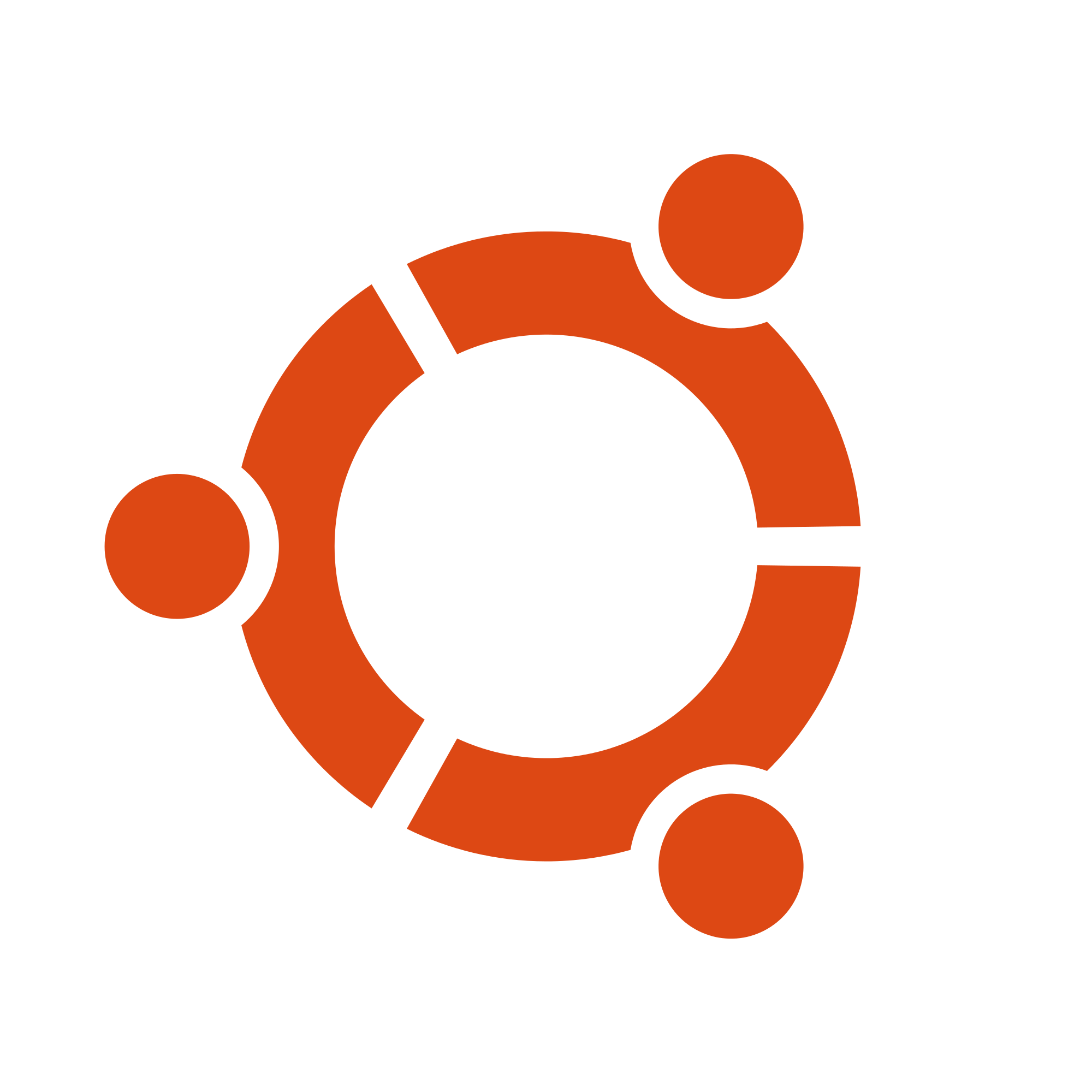 Orange and White Circle Logo - Logo Ubuntu Cof White Orange Hex.svg