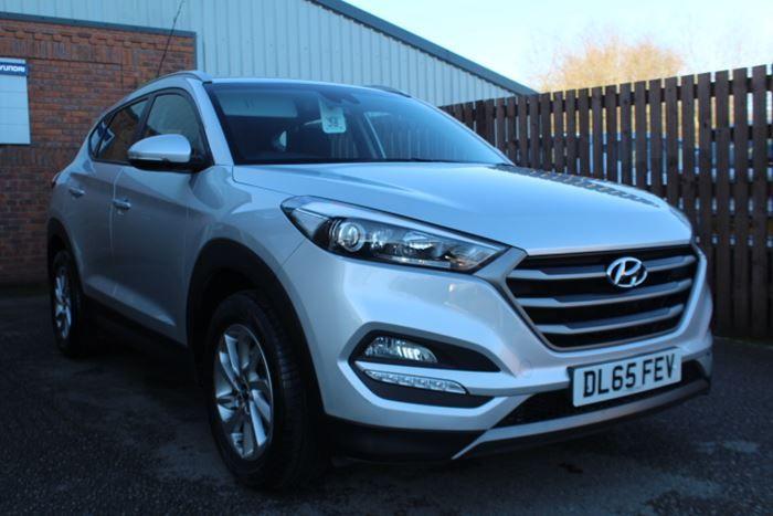 Silver Blue Car Logo - Hyundai TUCSON 1.7 CRDI SE NAV BLUE DRIVE £13,794