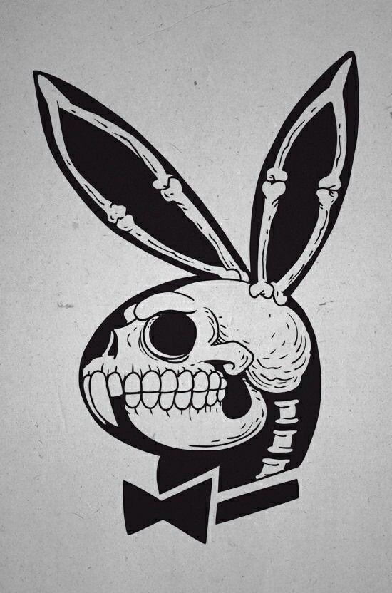 Evil Rabbit Logo - Evil bunny | <3Skulls | Skull art, Skull, Drawings