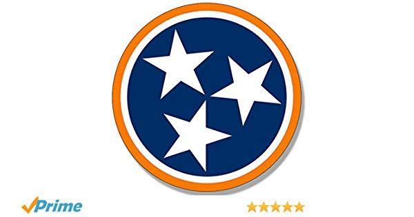 Orange and White Circle Logo - Amazon.com: American Vinyl Round Orange Tennessee 3 Stars Round ...