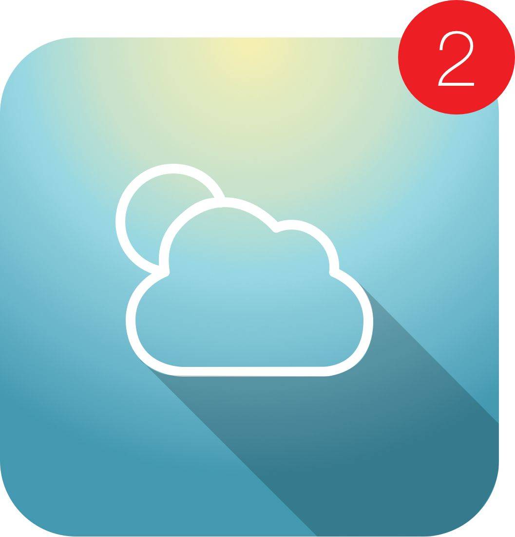 iPhone Weather Logo - Get A Live Weather Icon In iOS 7 With This Jailbreak Tweak | Cult of Mac