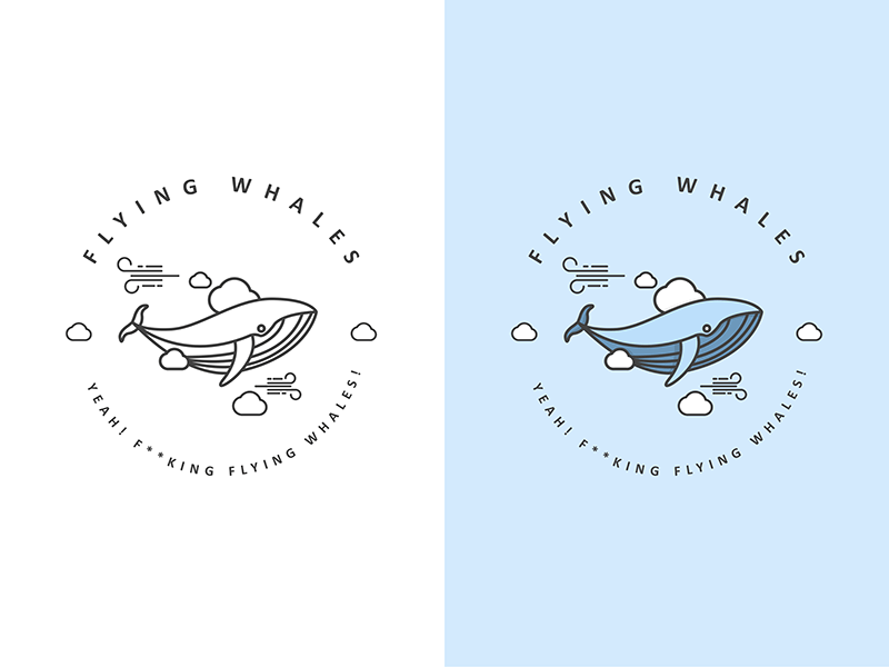 King F Logo - Flying Whales - Yeah! F**king Flying Whales by malik fouque ...