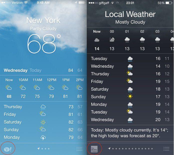 iPhone Weather App Logo - Yahoo Apple Weather App