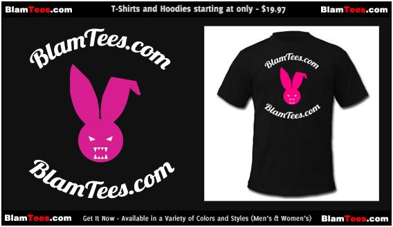 Evil Rabbit Logo - Blam Tees - Full Circle Logo - Evil Rabbit - T-Shirt