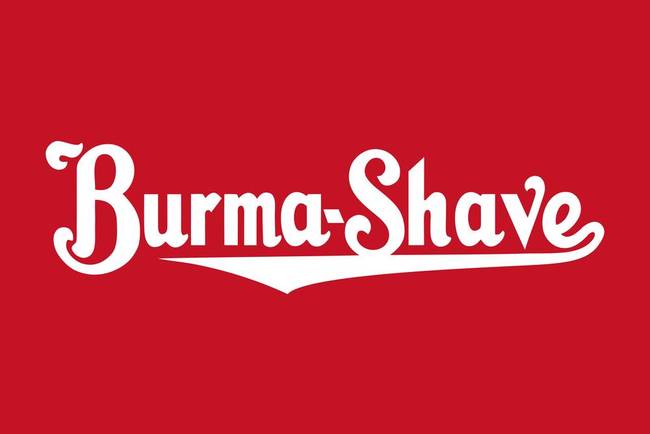 Shave Logo - Burma-Shave by Jeff Vorzimmer