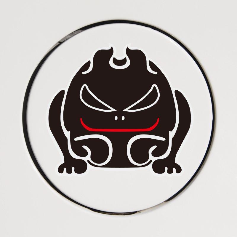 Evil Rabbit Logo - FUNNY evil rabbit design automobile fuel tank cap cover sticker