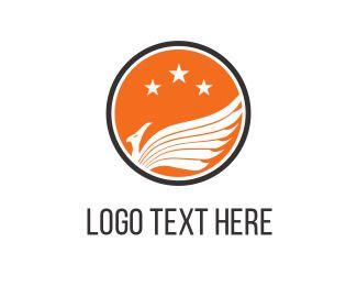 Orange and White Circle Logo - Airline Logo Maker. Best Airline Logos