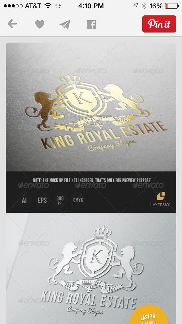 King F Logo - King Royal Estate Logo. Logos Ideas. Logos, Ideas, King