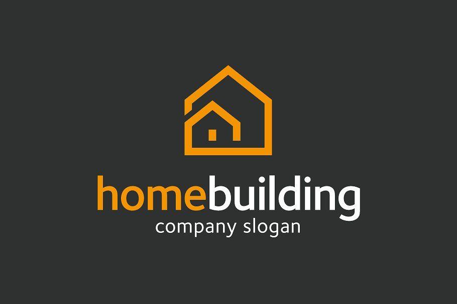 Building Logo - Home Building Logo ~ Logo Templates ~ Creative Market