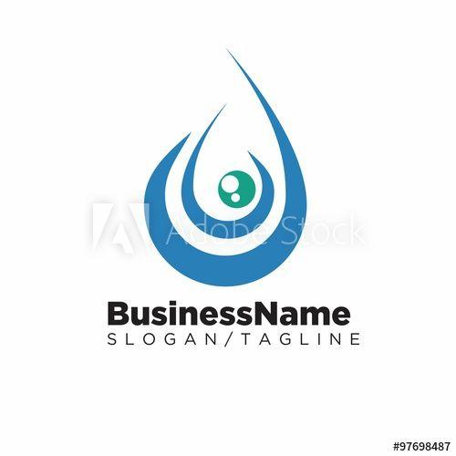 Nature Company Logo - Water Power Energy Nature Company Logo Icon Vector - Buy this stock ...