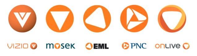 Orange Circle White Triangle Logo - Logo clones - Knijff Merkenadviseurs