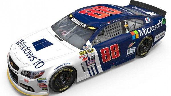 NASCAR Car Number Logo - Microsoft partners with NASCAR -- Windows 10 logo on Dale Earnhardt ...