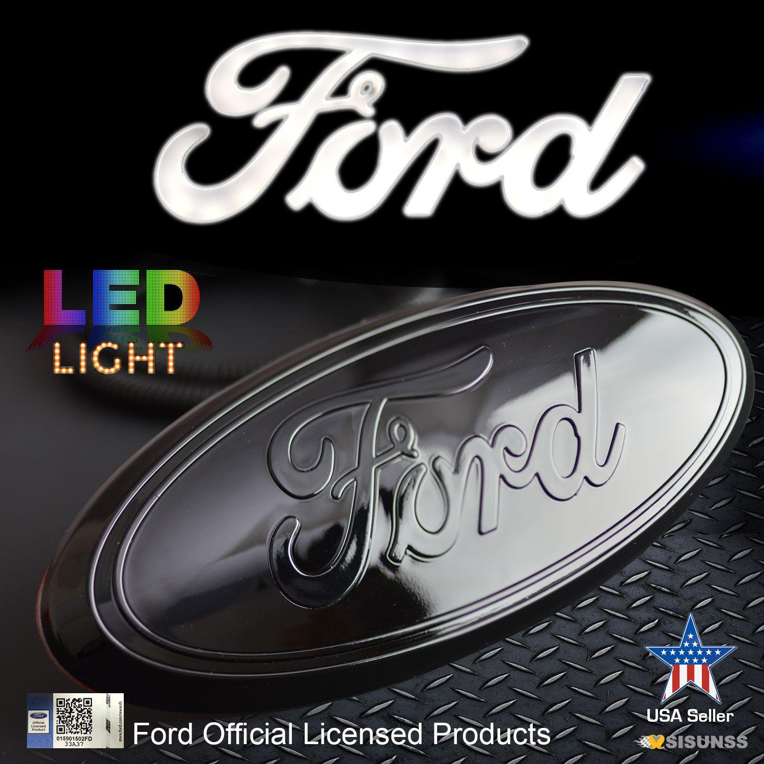 2018 Ford Logo - Ford grill emblem 9” 2016-2018 Explorer 2004-2014 F150 Front grill Badge  FORD LOGO Black – LED Lighted GM Certified Product