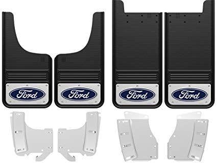 2018 Ford Logo - Gatorback 2017-2018 Ford F250/F350 Super Duty Blue Logo Front & Rear Mud  Flaps Set - Includes No-Drill Brackets