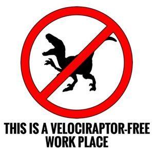 Dinosaur Office Logo - Velociraptor Free Workplace D*ck Dinosaur Office Punk Helmet 2