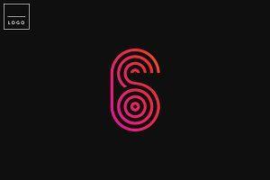 Six -Word Logo - Six Brand Logo Logo Templates Creative Market