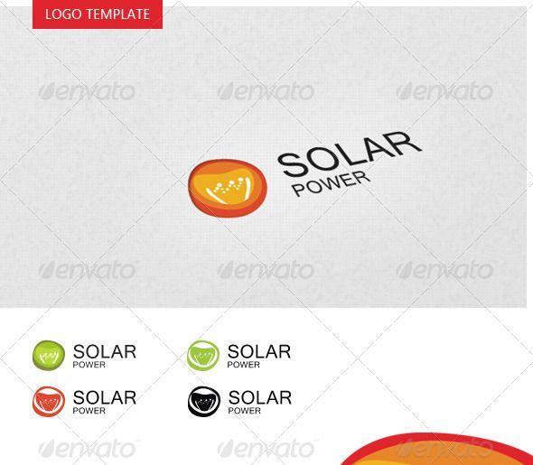 Solar Turbines Logo - Solar Power Logo Template. Fonts Logos Icons. Logo Templates