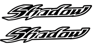 Honda Shadow Logo - HONDA SHADOW OUTLINED TANK FENDER STICKERS DECALS (2x) | eBay