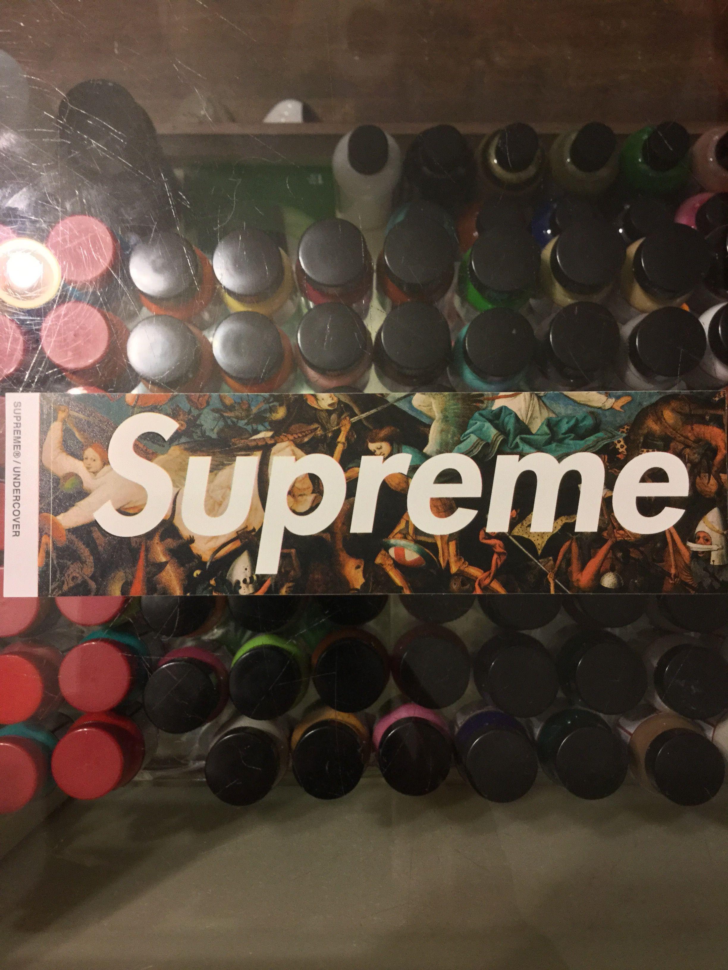 Angels Box Logo - 2016 Supreme Sticker Undercover The Fall of the Rebel Angels Box ...