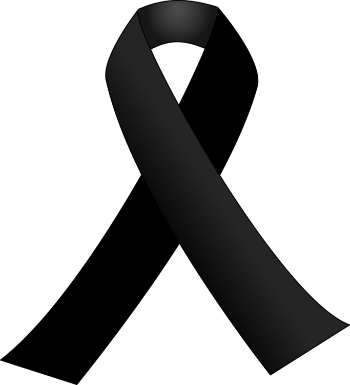 Black Ribbon Logo - Black ribbon Mourning Awareness ribbon Grief free commercial clipart ...