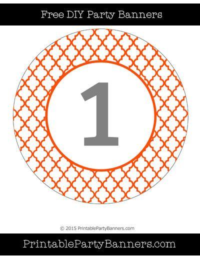 Orange and White Circle Logo - Orange and White Circle Moroccan Tile Number 1