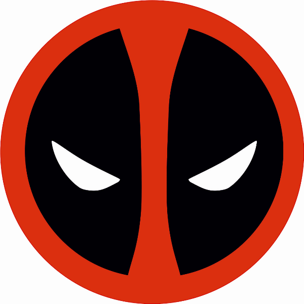 Orange Deadpool Logo - Deadpool Sticker car