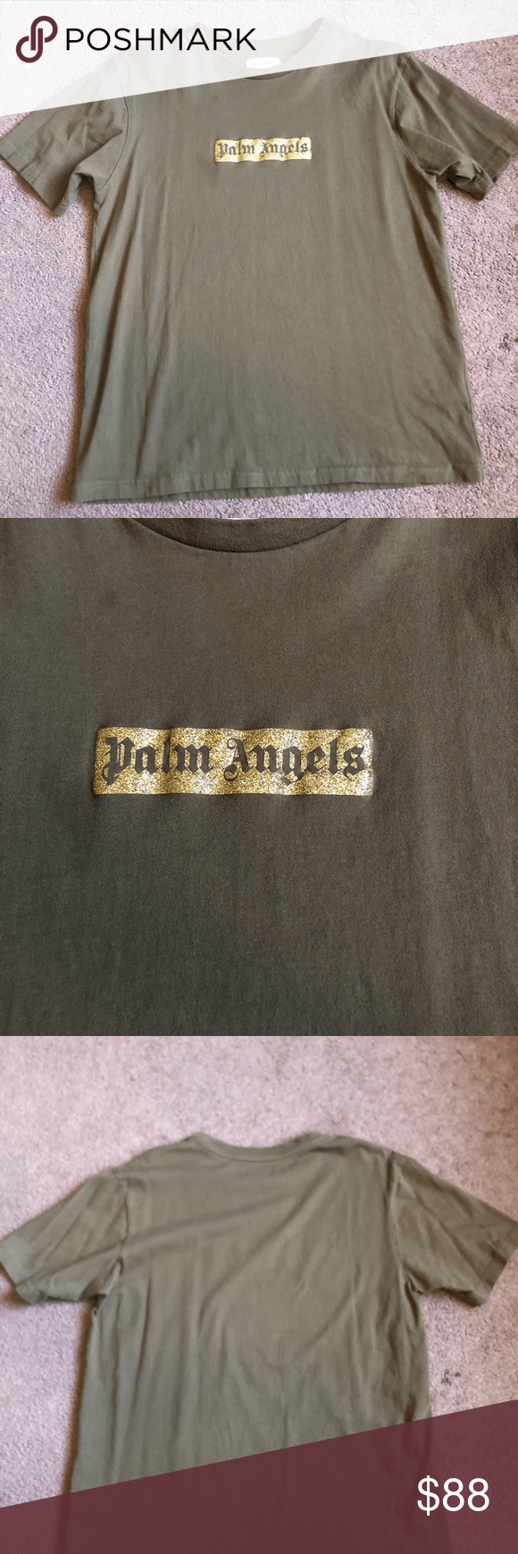 Angels Box Logo - Palm angels box logo tee size M. My Posh Picks. Dresses, Fashion