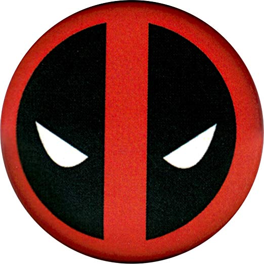 Orange Deadpool Logo - Deadpool Comics Button 1.25