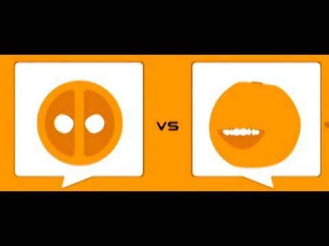 Orange Deadpool Logo - Deadpool Vs Annoying Orange - YouTube