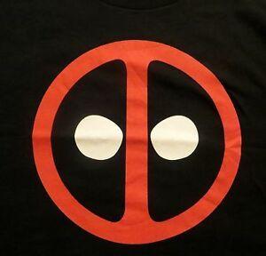 Orange Deadpool Logo - MARVEL COMICS DEADPOOL LOGO L LARGE T-SHIRT NEW TEE 753923433829 | eBay