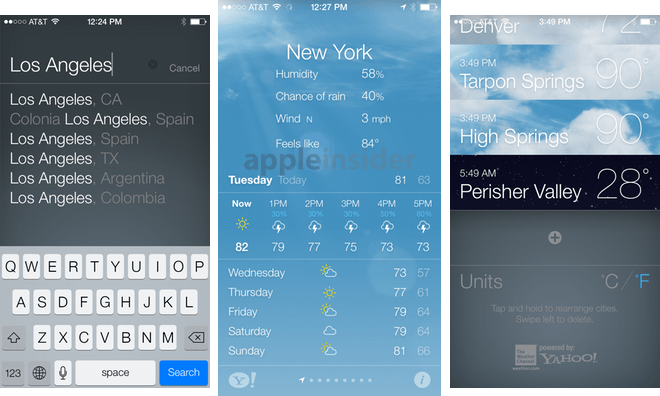 iPhone Weather App Logo - Inside iOS 7: Apple's Weather app gets animated