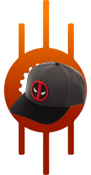 Orange Deadpool Logo - Marvel Deadpool Logo Curved Snapback Cap 1304 collectibles