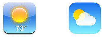 iPhone Weather App Logo - Apple's iOS 7 icons are ugly and a step backwards | Network World