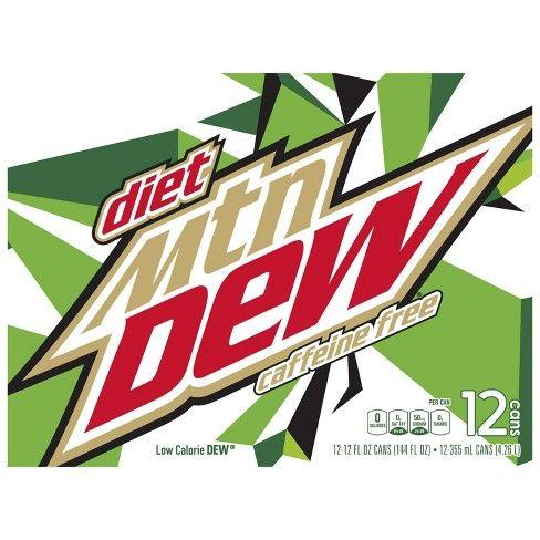 Diet Mtn Dew Logo - Diet Mountain Dew Caffeine Free Citrus Soda - 12pk/12 Fl Oz Cans ...