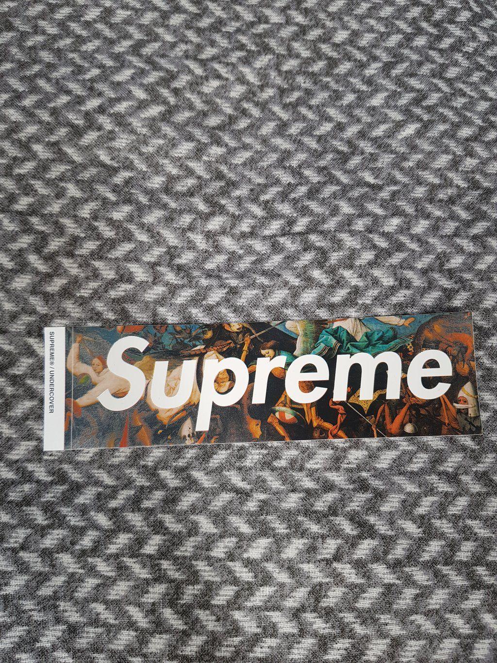 Angels Box Logo - Supreme x Undercover (Fall of The Rebel Angels) Box Logo Sticker