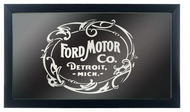 1903 Ford Logo - Vintage 1903 Ford Motor Co. Framed Logo Mirror - Traditional - Game ...