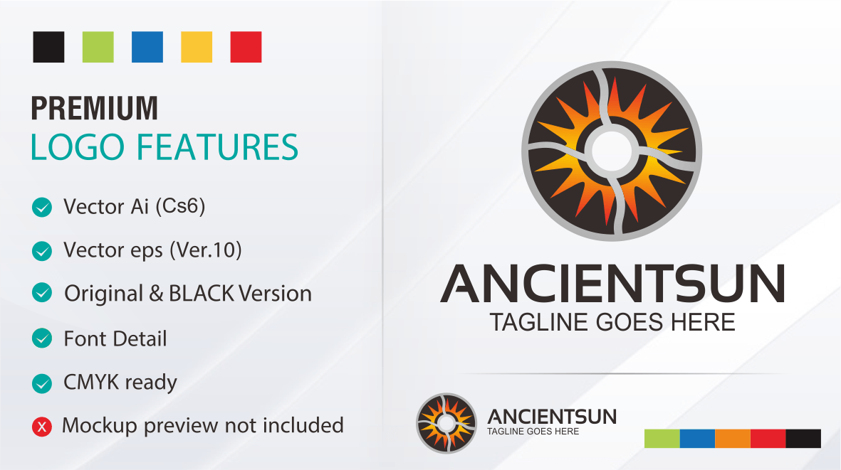 Ancient Sun Logo - Ancient Logo & Graphics